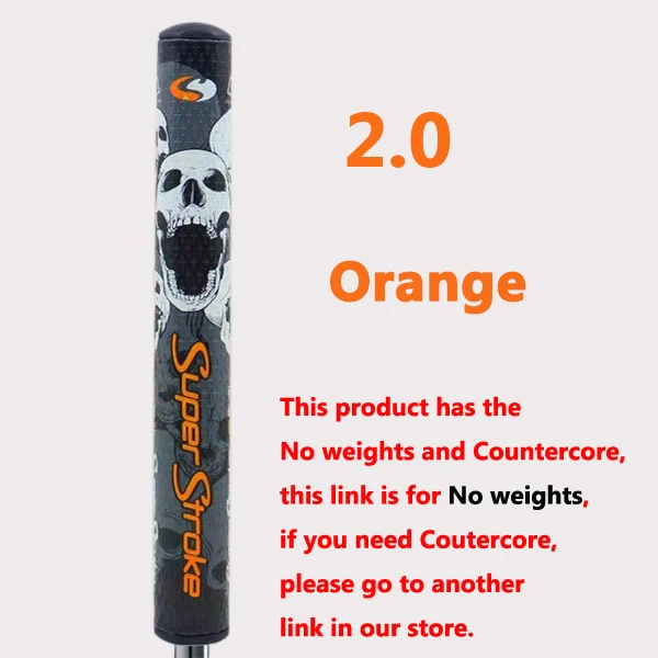 2.0No weights orange Супер Стро* череп новейший клюшки тонкий 2,0/3,0/захват без веса клюшки для гольфа ультра светильник клюшки для гольфа - Цвет: 2.0No weights orange
