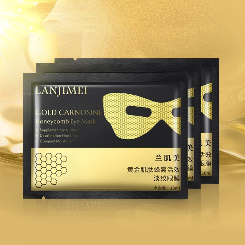 

3-8PCS Gold Collagen Eye Mask Under Eye Patches Anti-Puffiness Dark Circles Moisturizing Firming Anti-Wrinkle Eye Masks Eye Care