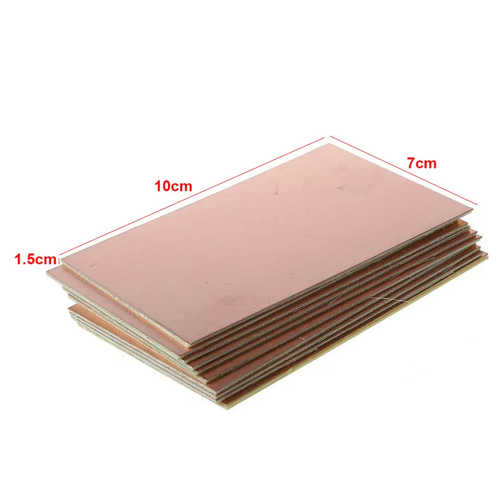 10pcs School Circuit Board Single Double Sided Multifunctional Laminate Printed Copper Clad Plate FR4 Glass Fiber Stable Durable images - 6