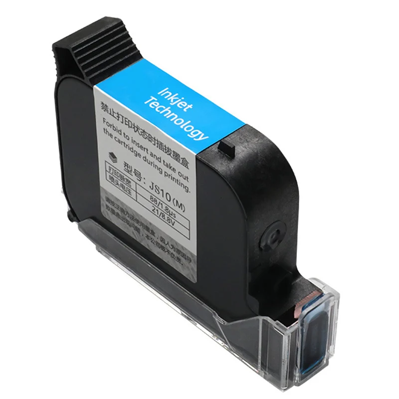 Cartucho de Tinta Rápida para Impressora a Jato Handheld de 25.4mm Bocal Preto Vermelho Verde Azul Branco Amarelo Seca Tinta Js10 25.4mm