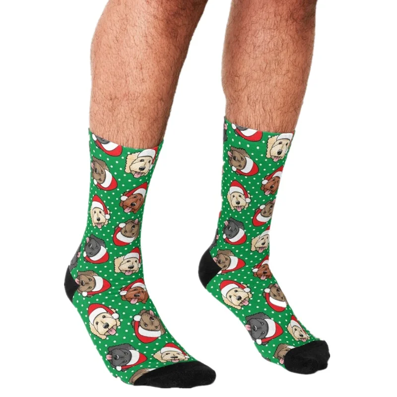 

Забавные мужские носки 2021, счастливые носки в стиле хип-хоп с рисунком рождественского рисунка, милые мужские сумасшедшие носки в уличном с...