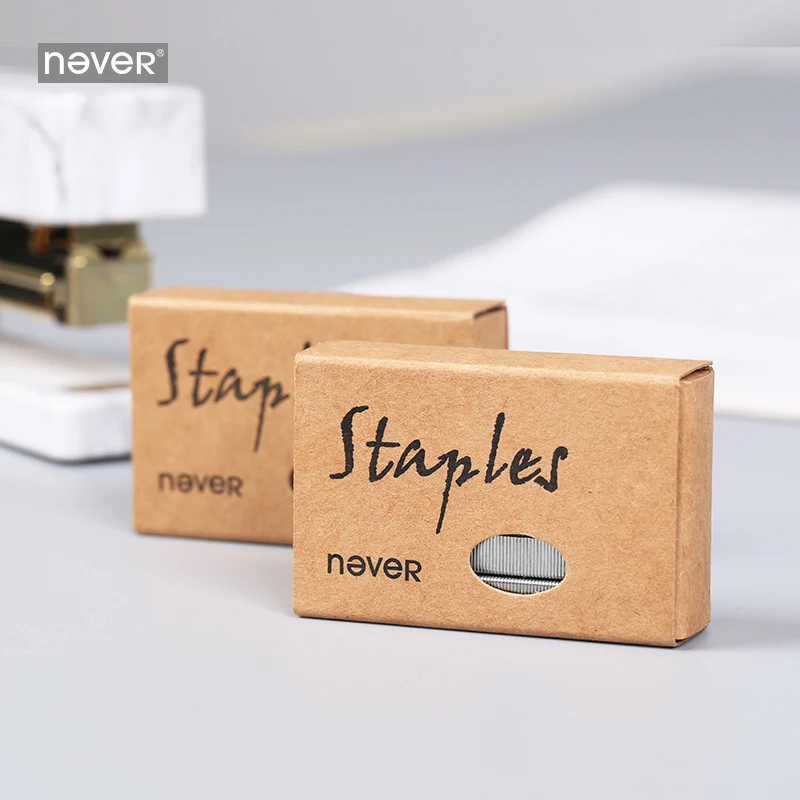 Никогда не креативные цветные металлические скобы серебряные для степлеров 2021
