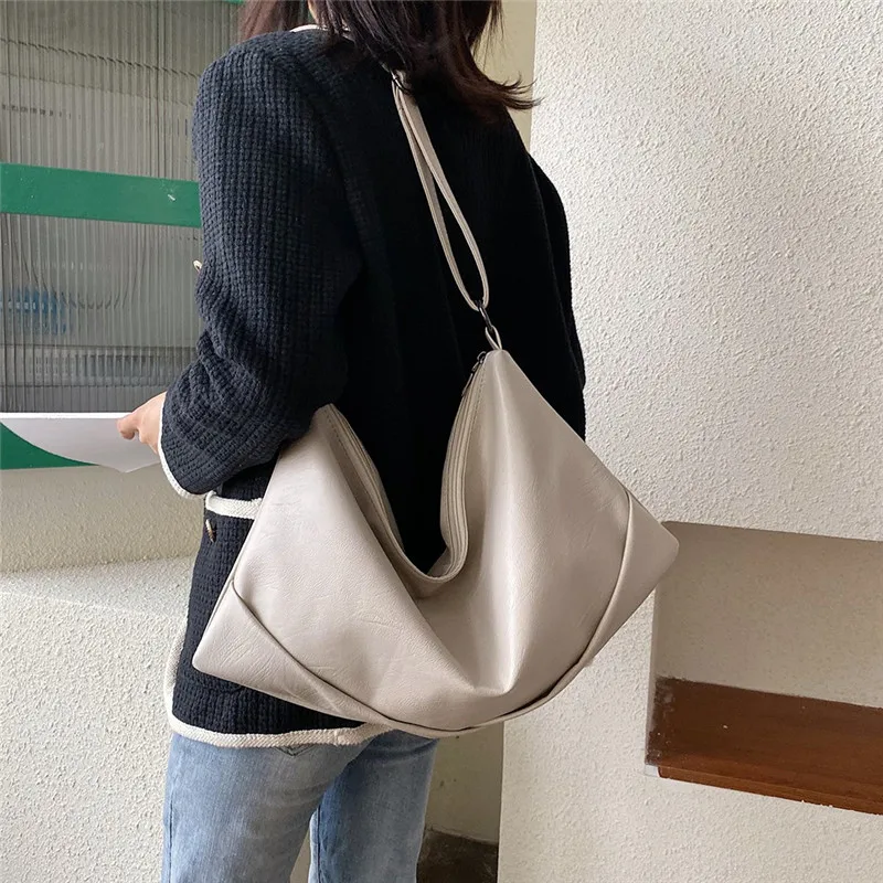 Роскошная женская сумка новинка 2019 мягкая хобо вместительная шоппер тоут