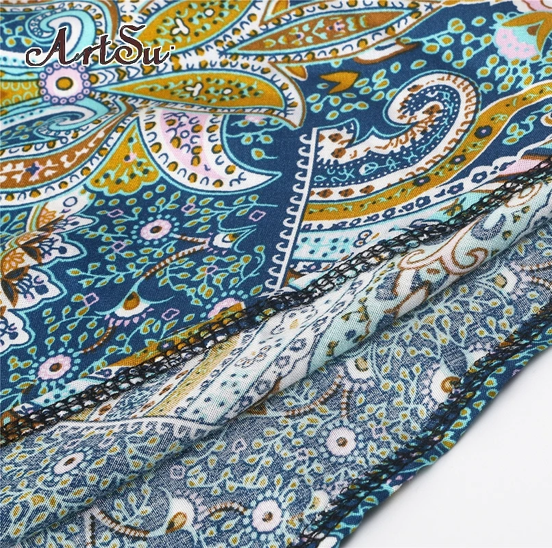 Женское прозрачное шифоновое платье ArtSu вечерние платья макси в стиле бохо с