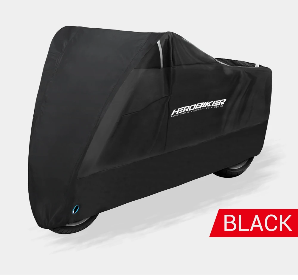 HEROBIKER мотоциклетная Крышка для улицы, крытая мотоциклетная Круизная уличная мотоциклетная крышка, УФ защитная мотоциклетная дождевик, 3 цвета