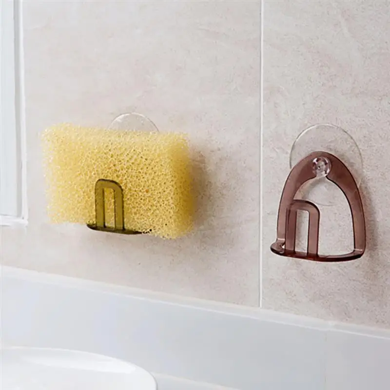 

Kitchen Sponge Storage Holder Suction Cup Sink Drain Rack Kitchen Sink Soap Rack Drainer Rack Bathroom Accessories Organizer