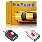 Автомобильные товары, переходник Type C на USB 3,0 OTG для Suzuki Swift Sport Jimny Grand Vitara SX4 Samurai Across Ignis, автомобильный Стайлинг