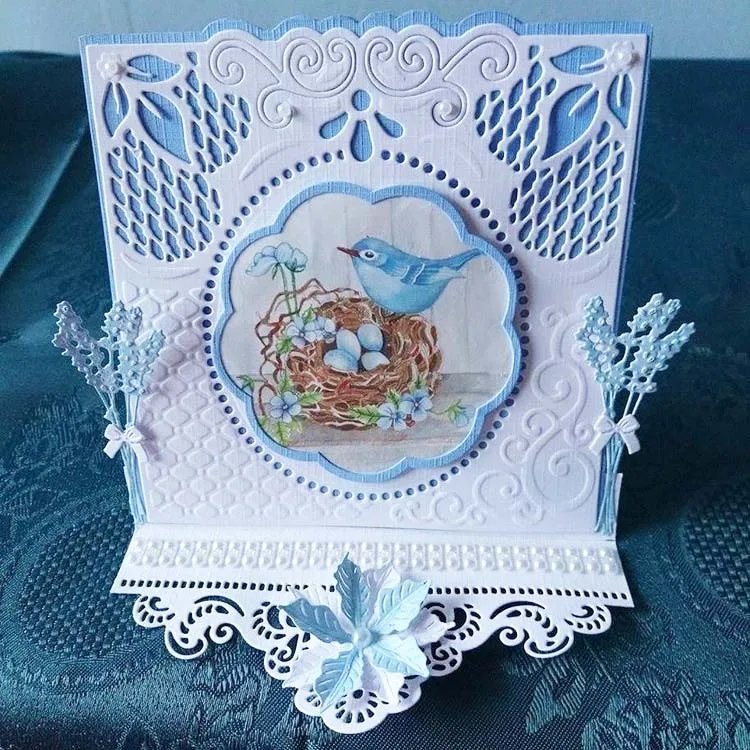 Рождественский венок фон металлический Трафаретный вырубной штамп для