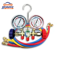 refrigerant manifold gauge air condition refrigeration set air conditioning tools with hose and hook for r22 r134a