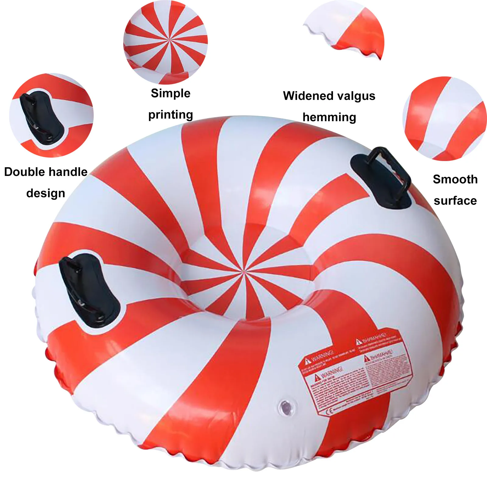 

The Winter Heavy Snow Tube Provides Inflatable Sleds For Children And Adults Skiing Thickened Floated Sled Snow Toy