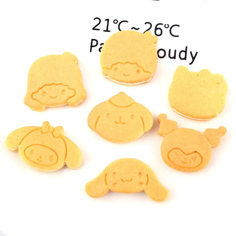 

Resin Flatback Kawaii Cookies Cakes Pendant Charms For Jewelry Making DIY Decoration Necklace Earrings Accessories