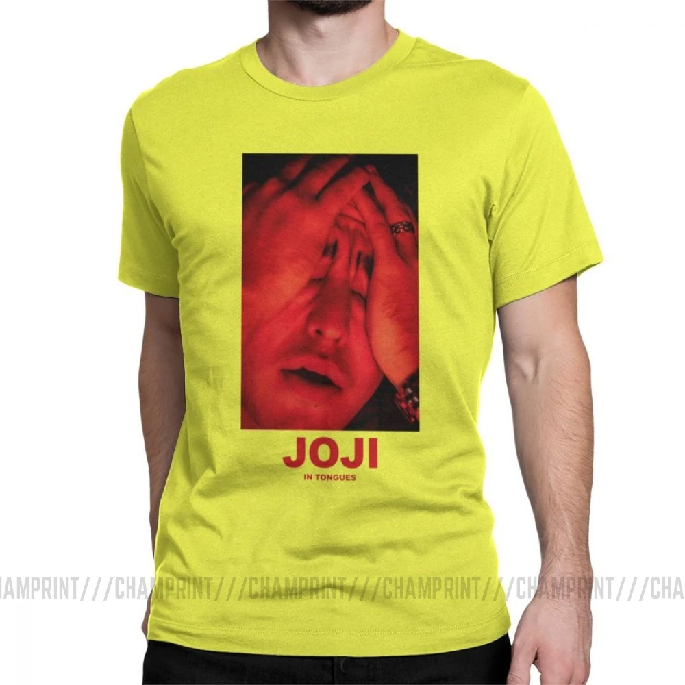 Мужская футболка Joji, грязный Франк, розовый Guy Meme, японский Ютуб, хлопок, безумные футболки с коротким рукавом, летняя футболка - Цвет: Цвет: желтый