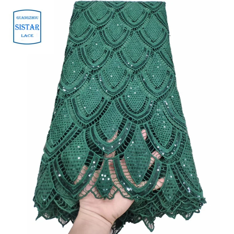 Green Cord Lace High Quality Nigerian Fabric Punch Water Soluble For Party 2020 | Аксессуары для одежды