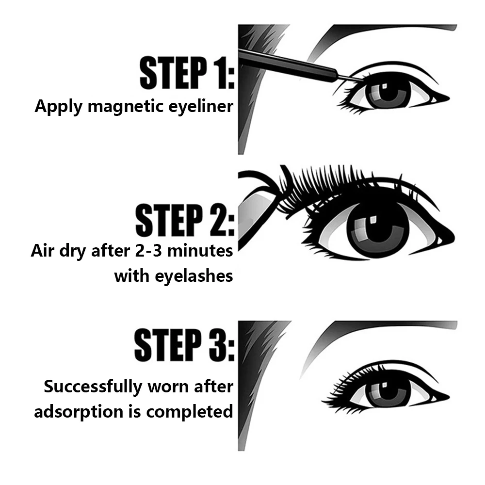 Магнитные накладные ресницы пинцет для ресниц с натуральным магнитом набор