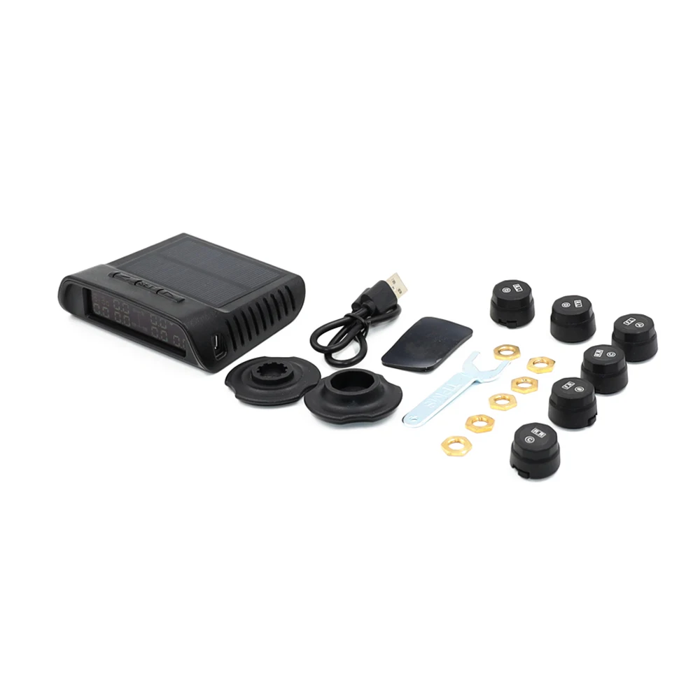 EANOP S800 Солнечный грузовик TPMS LCD Система мониторинга давления в шинах 6 сенсоров s
