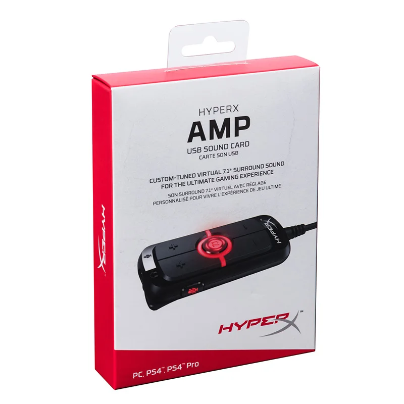 Kingston AMP HyperX Виртуальный 7 1 виртуальный объемный звук игровая звуковая карта