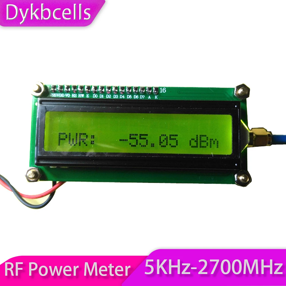 

Dykbcells 5kHz--2700mHz simple RF power meter Broadband space signal detection meter GL2700 for HAM radio