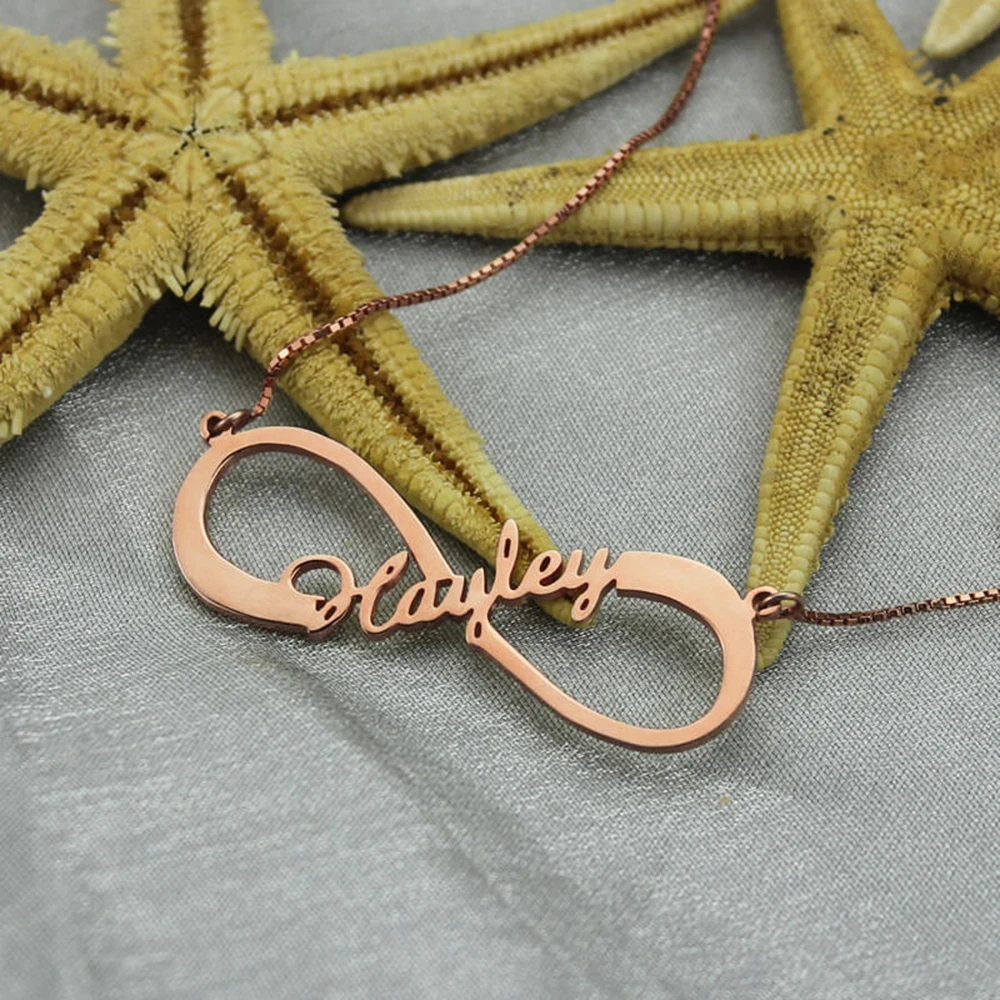 

Uonney Wholesale Personalized Infinity Name Necklace Single Customized Enterprise Custom Gift Jewelry