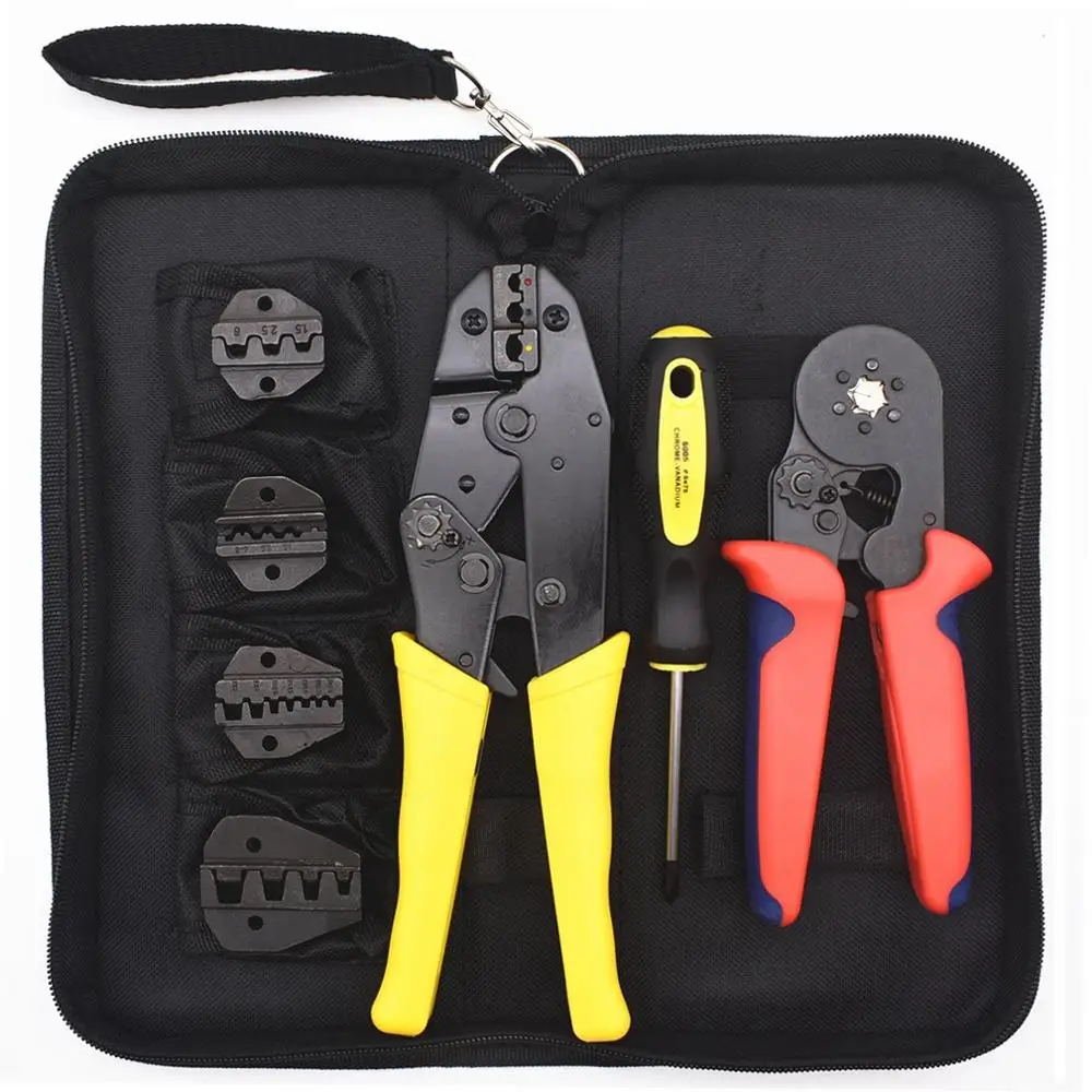 Набор многофункциональных плоскогубцев для обжима проводов с отверткой и 4
