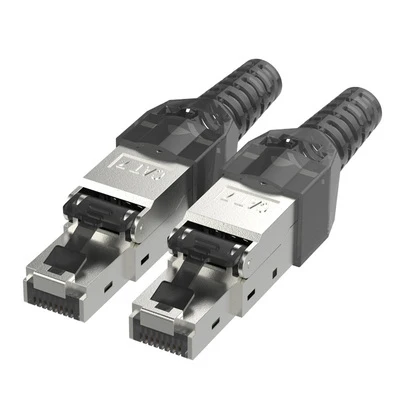5cps экранированный Cat7 RJ45 соединитель обжимной штекер 10 гигабит Ethernet сетевой
