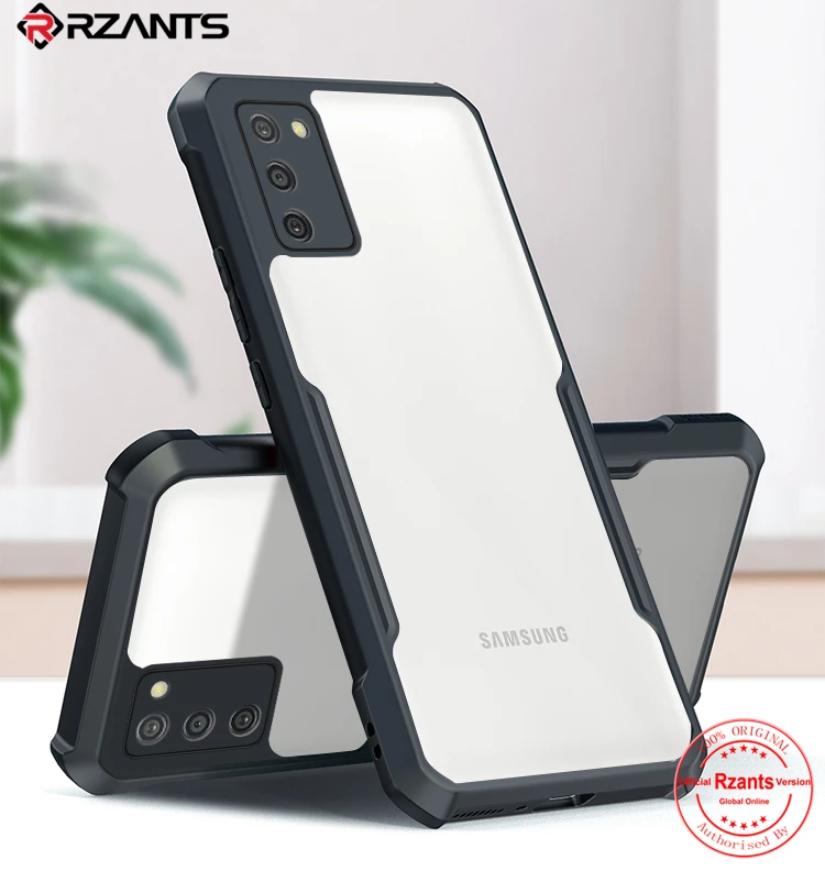 

Rzants For Samsung Galaxy A03S Case Hard [Blade] Shockproof Slim Crystal Clear Cover funda Casing