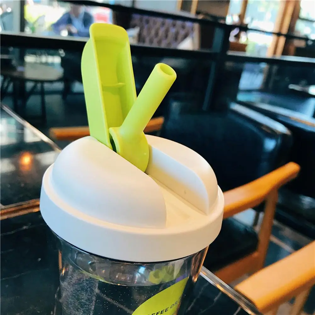 Studyset двухслойная бутылка для питья прозрачная портативная Питьевая солома