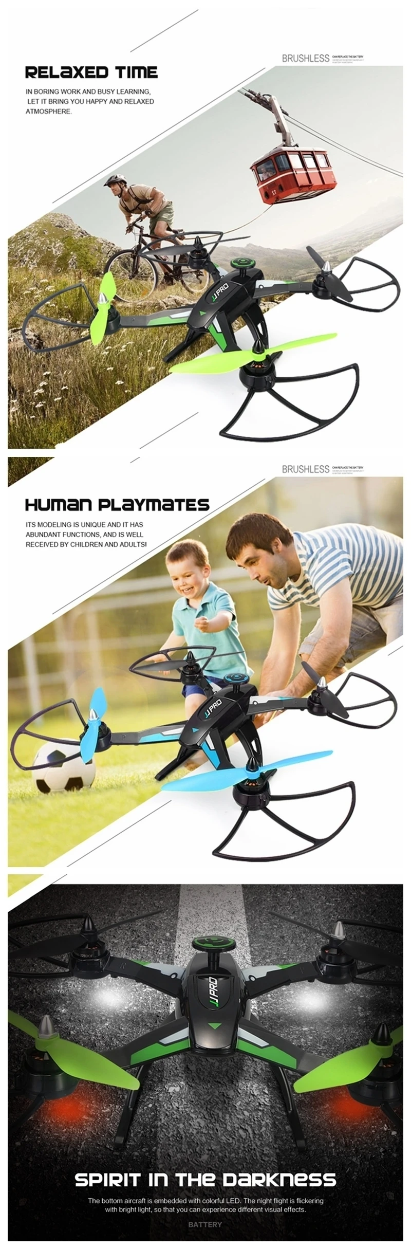 JJR/C JJRC X1 с безщеточным мотором 2,4G 4CH 6-осевой рулон сальто игрушки подарок RC дроны Quadcopter RTF Vs MJX X101 X102H X8G CX20 ZLRC