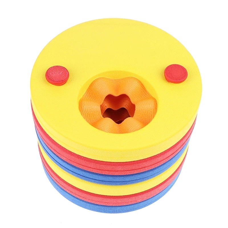 6Pcs/Set Foam Swim Discs Baby Float Children Swimming Exercises Circles Floating Sleeves Armbands Swimming Accessorie images - 6