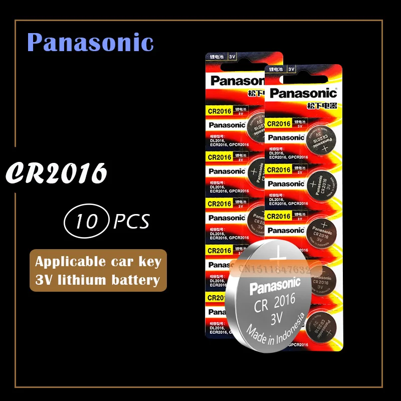 10 шт. оригинальный новый аккумулятор для PANASONIC cr2016 3 в кнопочные элементы