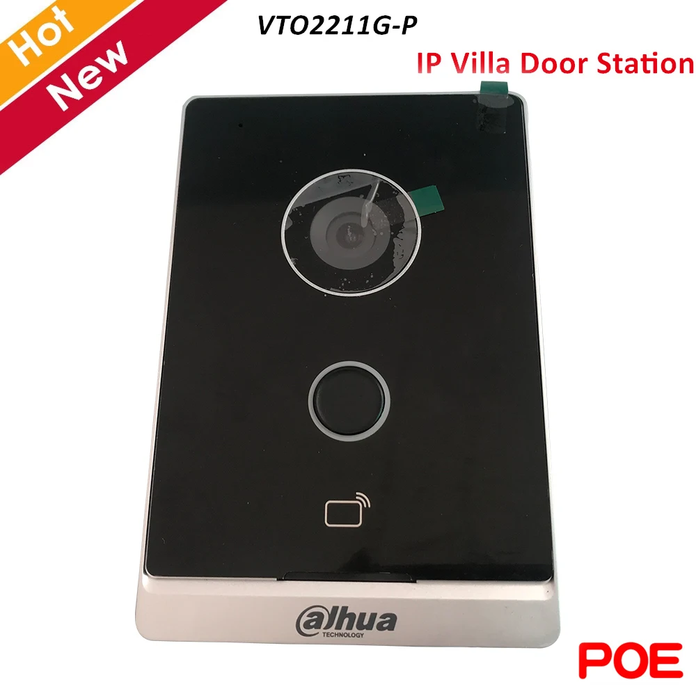 Уличная видеодомофон Dahua Poe VTO2211G-P мини-станция с двухсторонним аудио и голосовым