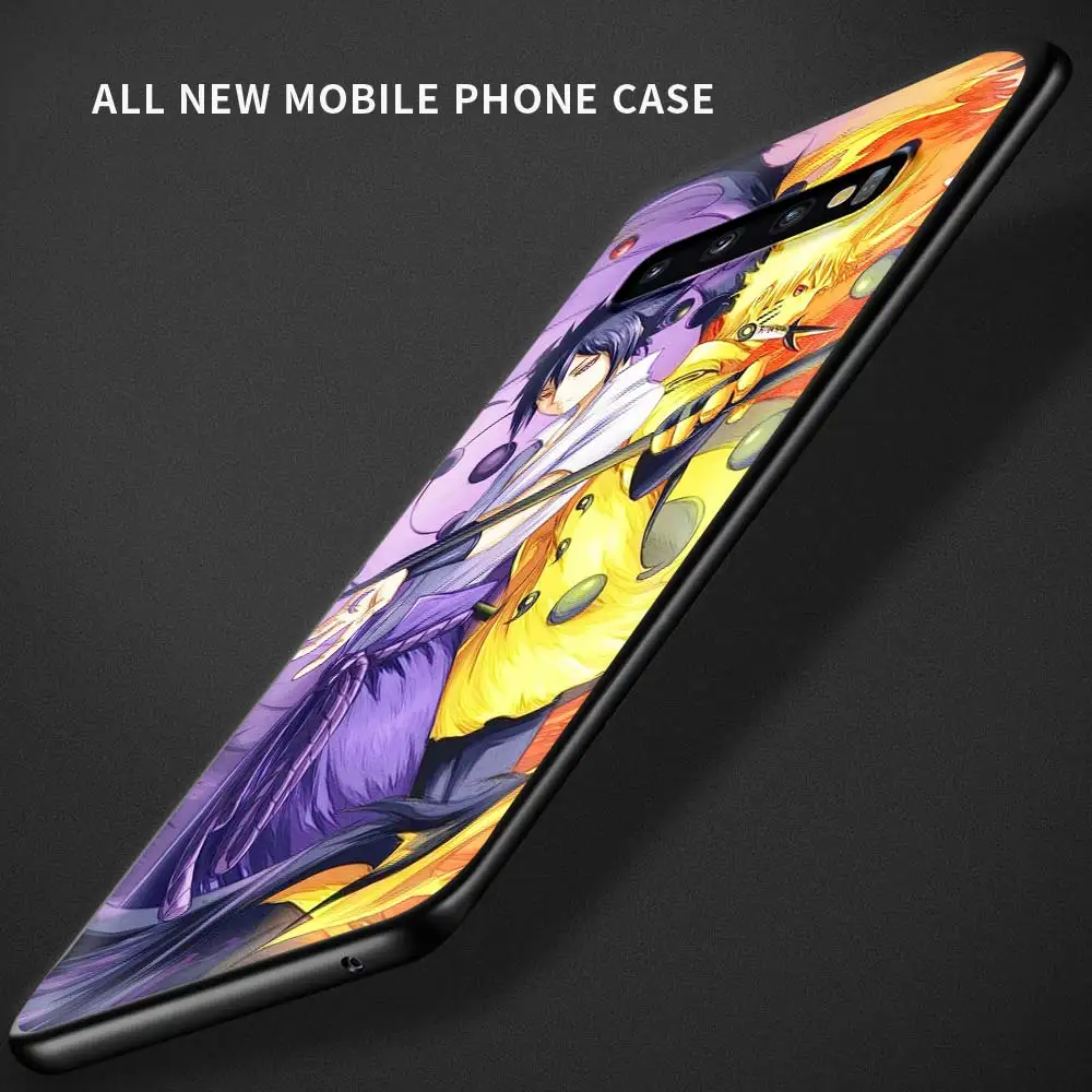 

Black Phone Case Cover for Samsung Galaxy S20 FE S10 S10E S20 Ultra 5G S9 S8 Plus S7 Egde Silicone Coque Anime Naruto