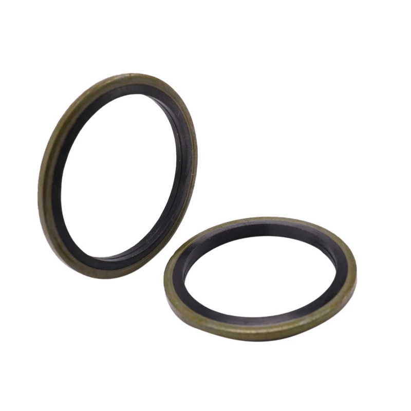 

NEW-240Pcs 12 Sizes NBR Metal Bonded Sealing Washer Assort Kit Hydralic Oil Resist Rubber Oil Pipe Seal Gasket Metric NBR Metal