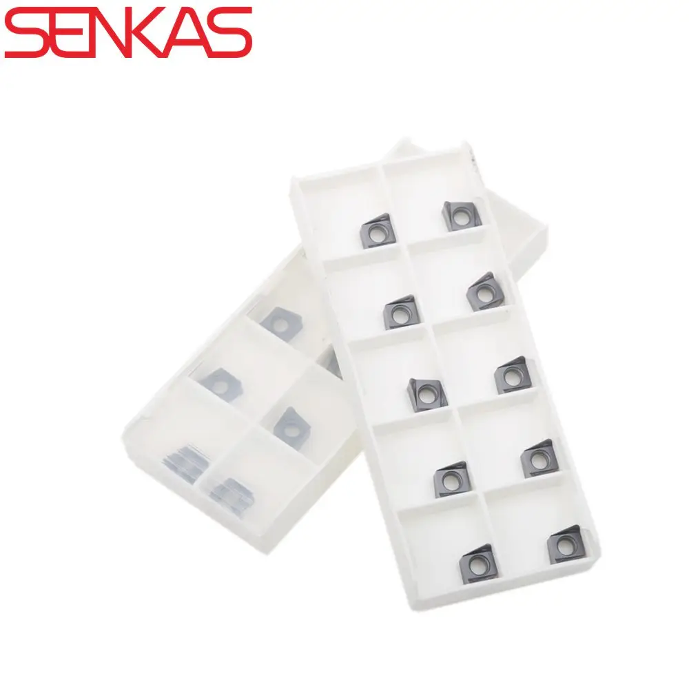 

Вставки SENKAS ANKU050408R, 4 лезвия для торцевой фрезы серии TKFM90AN05, APMT1135/BAP300R замена инструмента