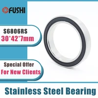 5pcs s6806rs bearing 30427 mm abec 3 440c stainless steel s 6806rs ball bearings 6806 stainless steel ball bearing