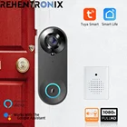 Беспроводной дверной звонок Tuya FHD с поддержкой Wi-Fi, 1080P