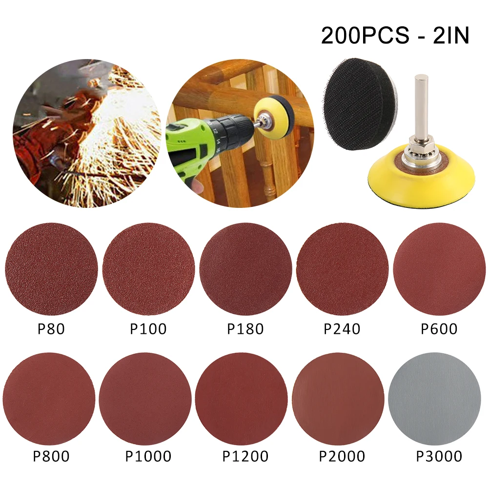200 шт. шлифовальные диски 80-3000 грит | Инструменты