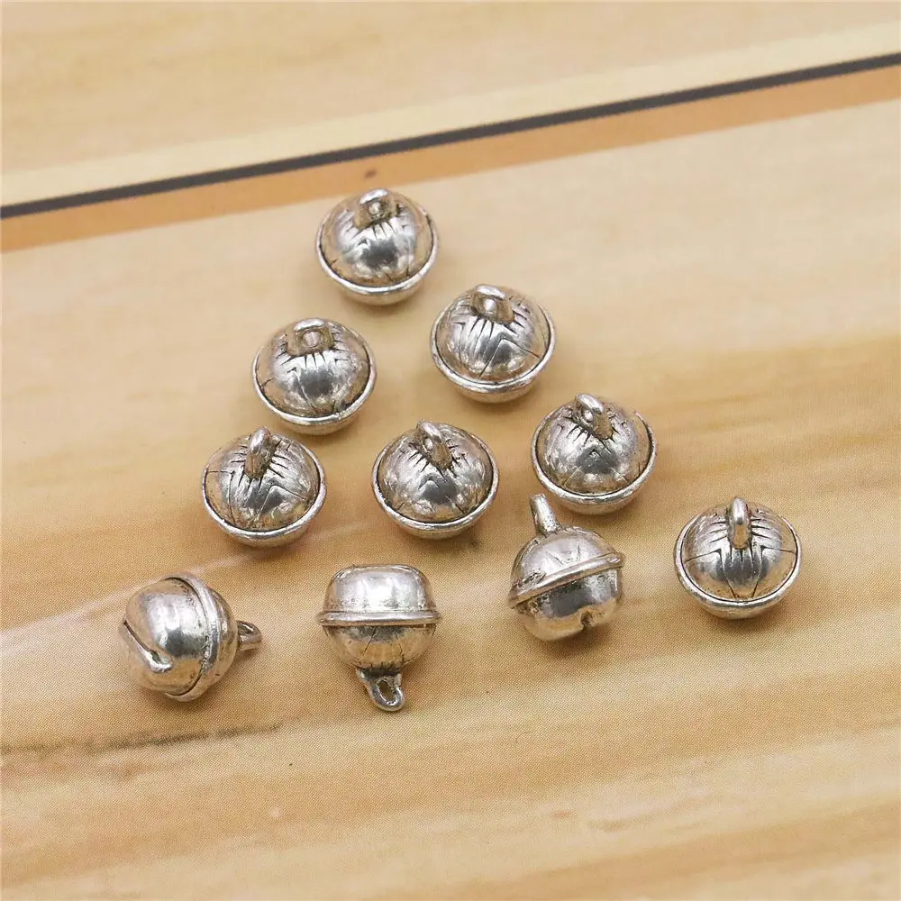 10 шт сплав колокол подвеска фурнитура Аксессуары для фурнитуры Серебряная