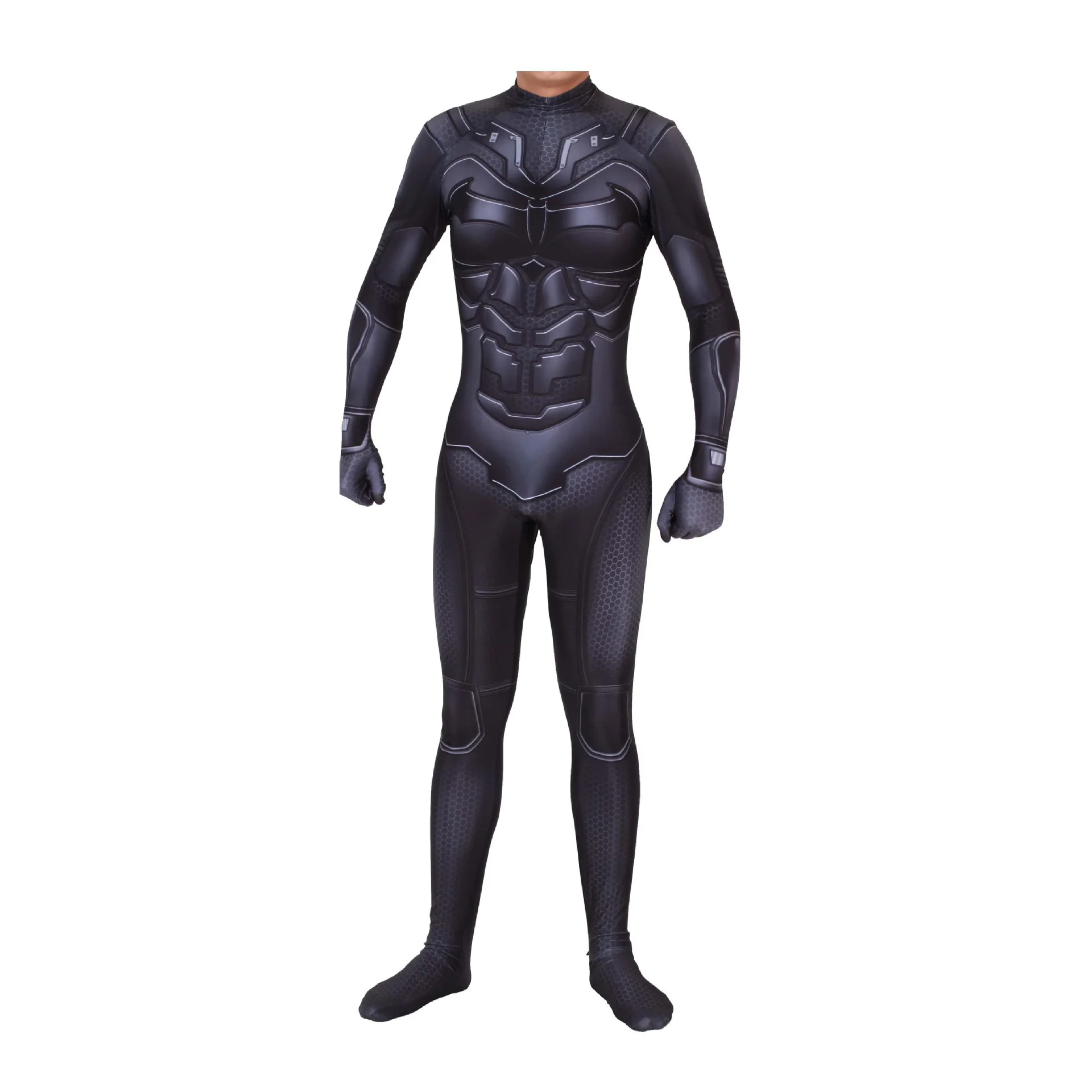 Costume Batman Cosplay Costume Mask suit The Dark Knight Bruce Wayne Superhero Halloween Costume Zentai Bodysuit Jumpsuit Kids Men Adult - Цвет: Costume