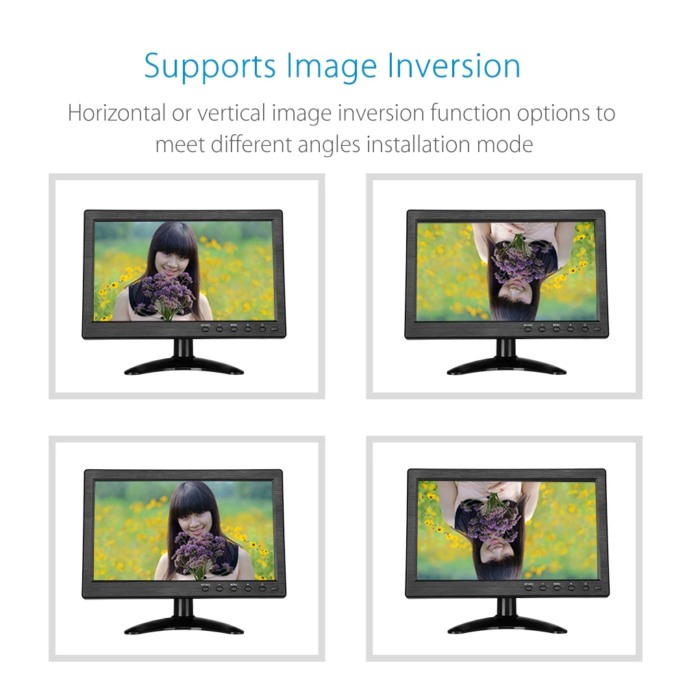 10 &quotTFT lcd 1024X600 монитор с BNC AV VGA HDMI для ПК DVD CCTV камера компьютер безопасности IPS