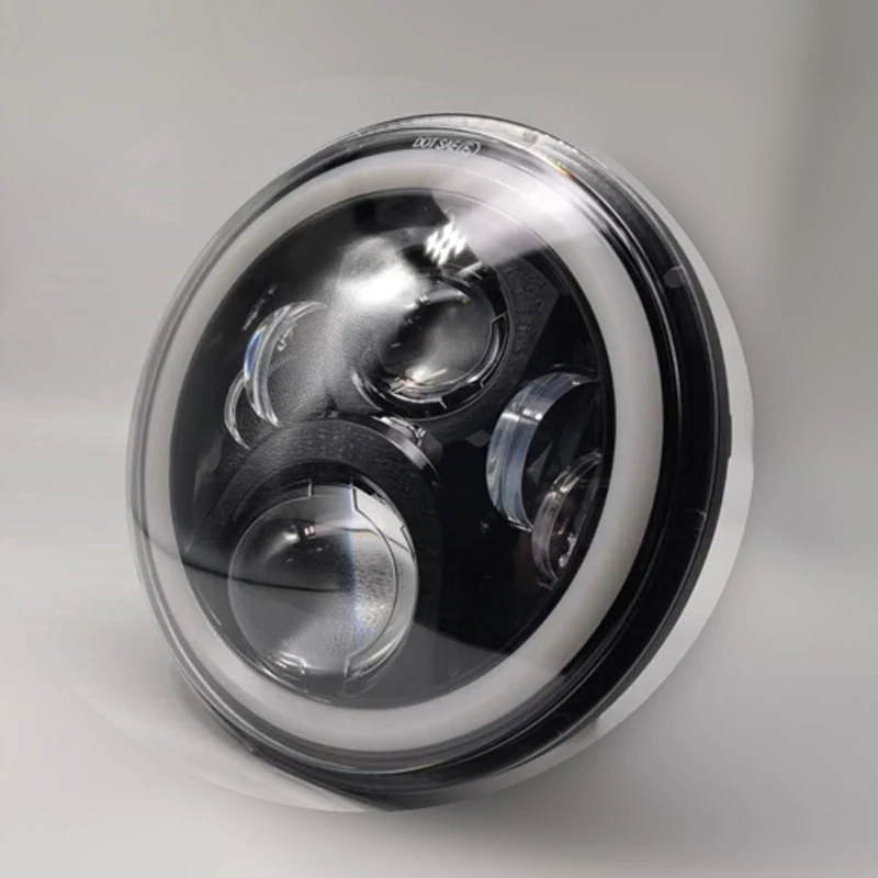 7-дюймовый светодиодный головной светильник DRL Halo Angel eye 7 ''фара мотоцикла для