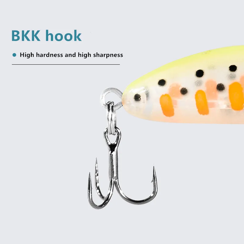 Рыболовные снасти жесткие приманки тонущий мини робот рыба япония 5 см leurre черный