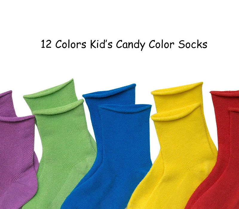 4 пары Детские винтажные Носки ярких цветов для мальчиков и девочек шикарные