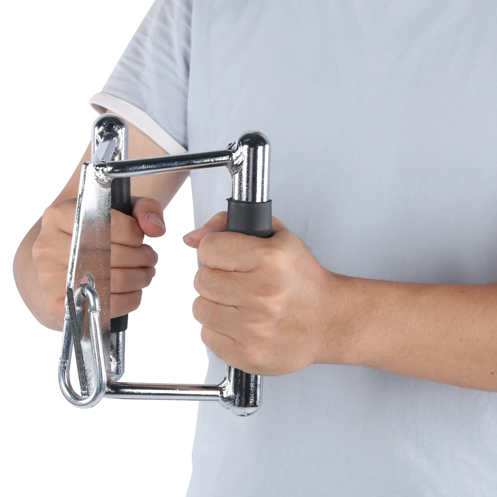 

Многофункциональная ручка для тренировки фитнеса, тренировочная ручка с V-образным прессом, аксессуары из нержавеющей стали и резины