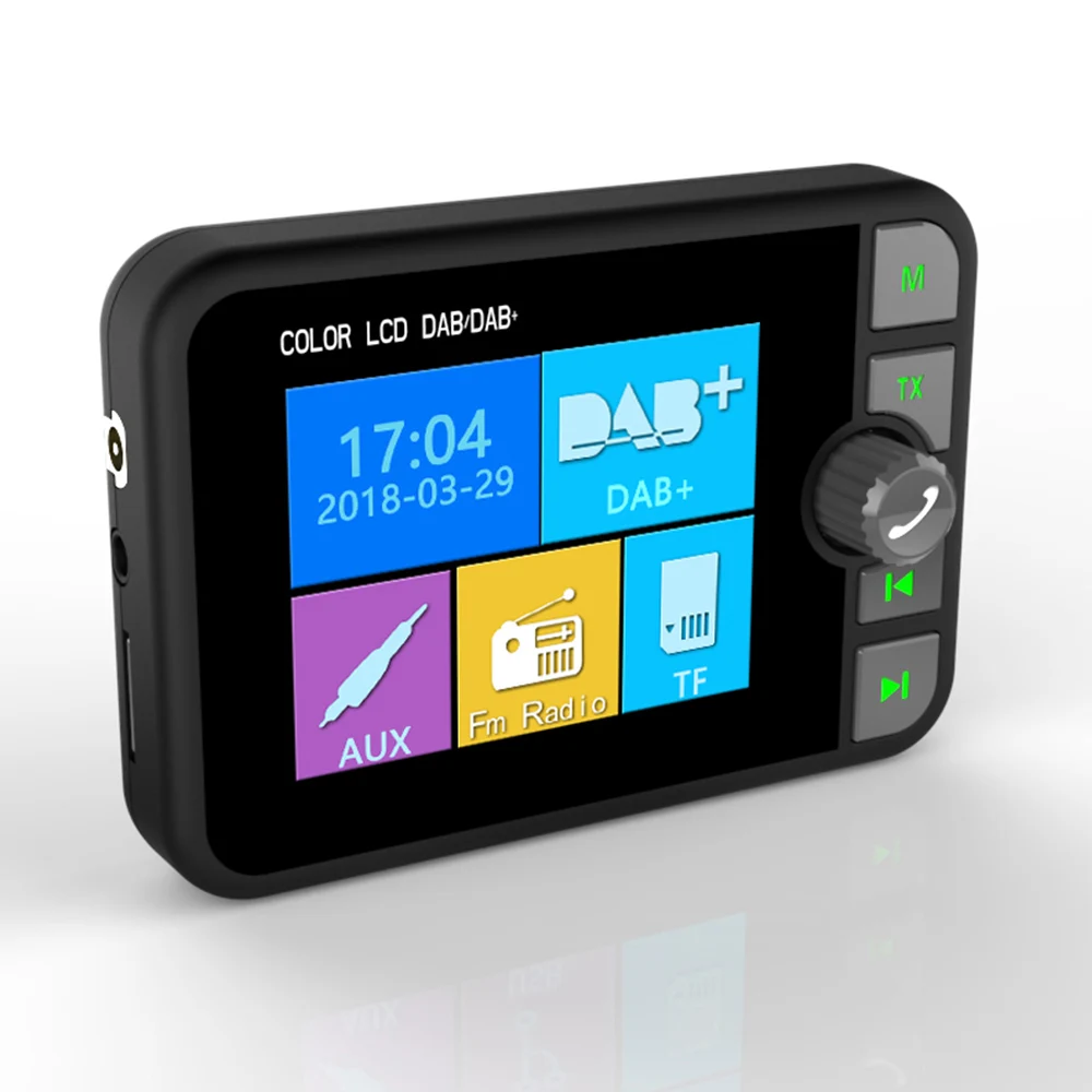 C6 цветной ЖК-экран Bluetooth MP3 fm-передатчик мини dab цифровой радиоприемник адаптер для автомобильных аксессуаров