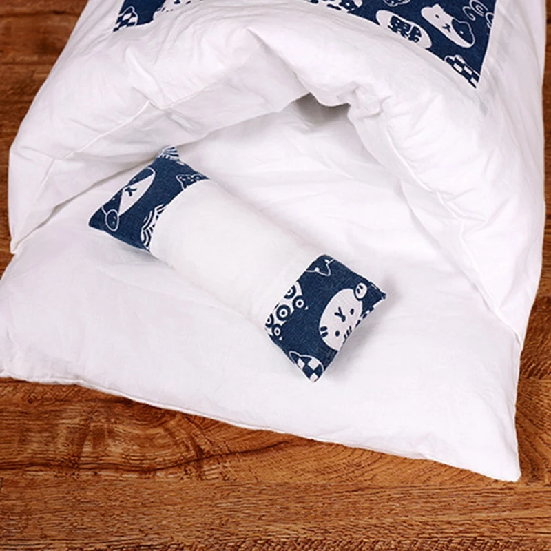 

2x Sleeping Bag Cat Winter Warm Mat Pet Kennel Dog Mat Thickening Sleeping Bag Nest Pet Closed Removable Washable-B & D