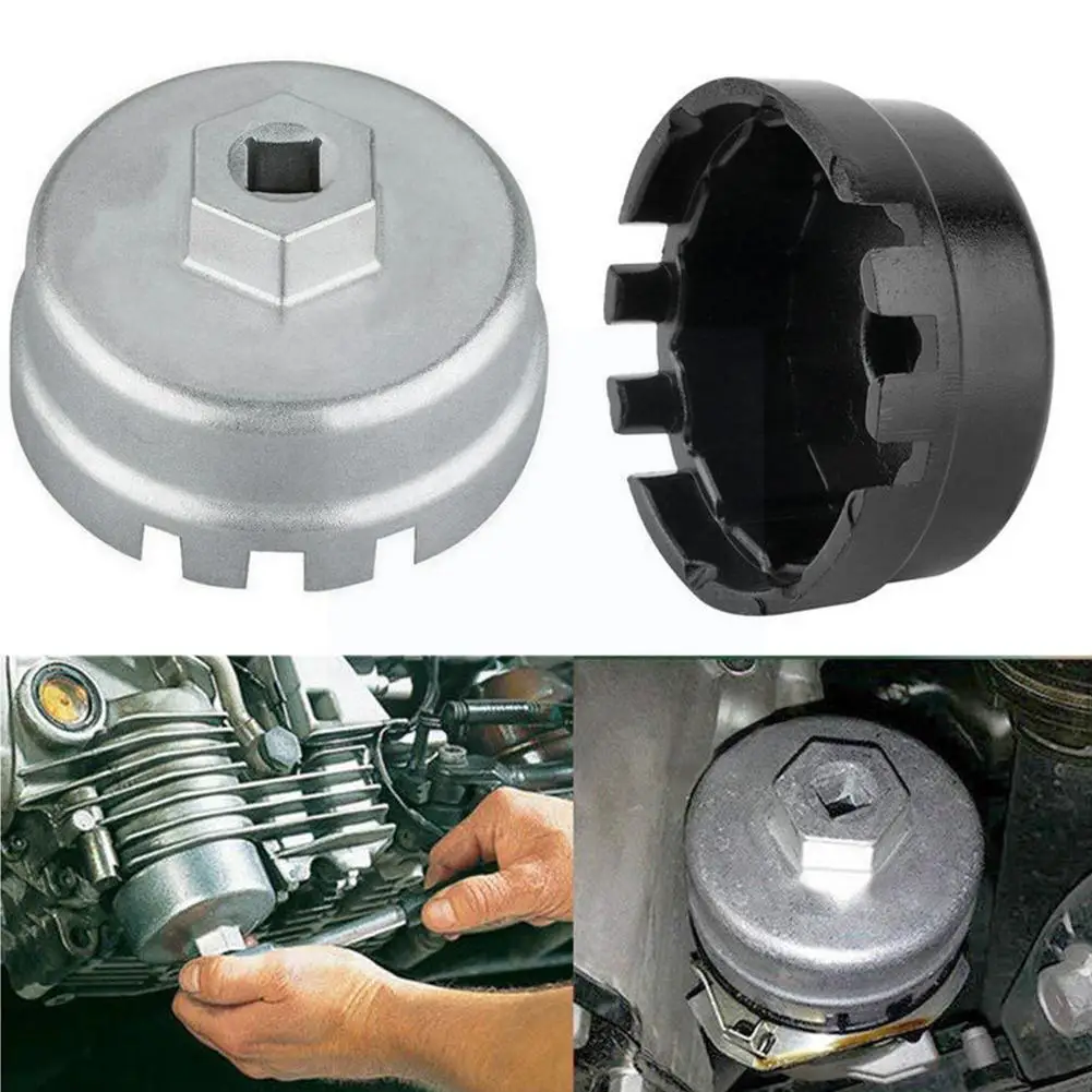 

64,5 мм 14 канавка алюминиевый сплав Масляный фильтр гаечный ключ инструмент для снятия торцевой головки для Camry Highlander Tun E2y3