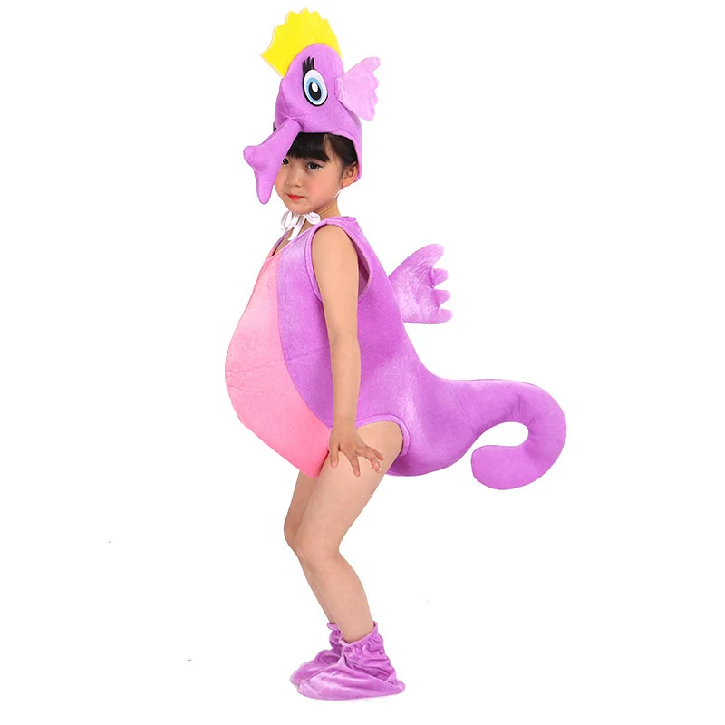 

Baby Adult Halloween Easter Carnival Cosplay Costume Children's marine animal fish colorful sea horse cosplay
