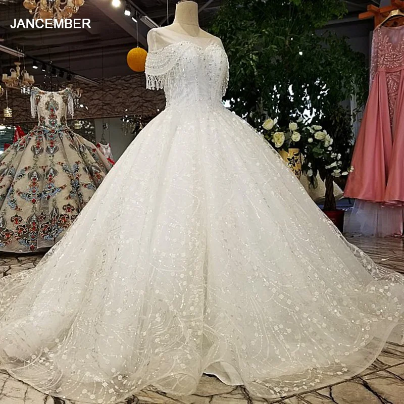 LS21108 2018 новый приход от белого organza свадебные платья кружева цветы ручной работы