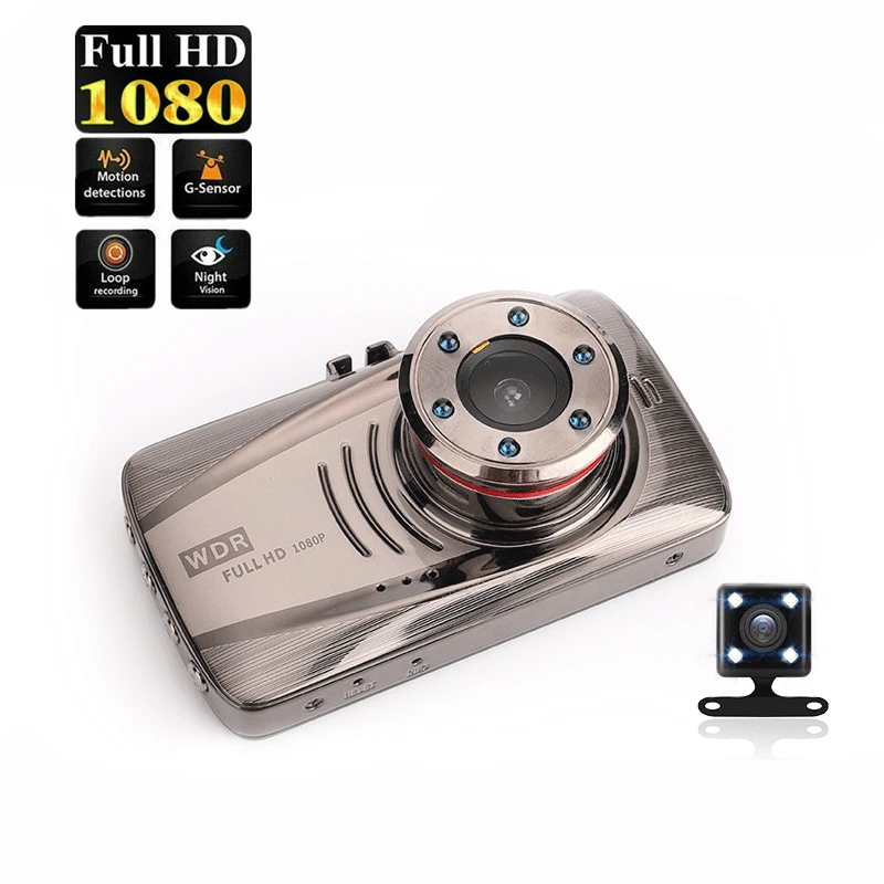 Ocare DVR видеорегистратор 3 0 дюймов с двойным объективом циклическая запись