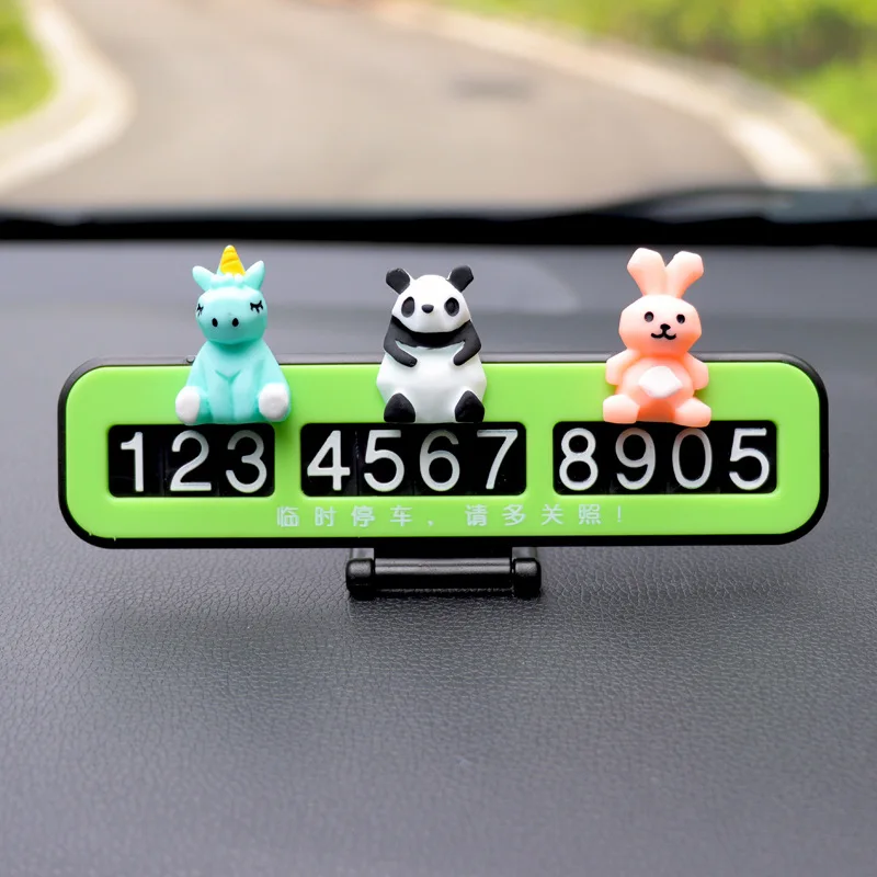 

Creative car accessories car accessories cartoon car temporary parking phone number plate move car license plate